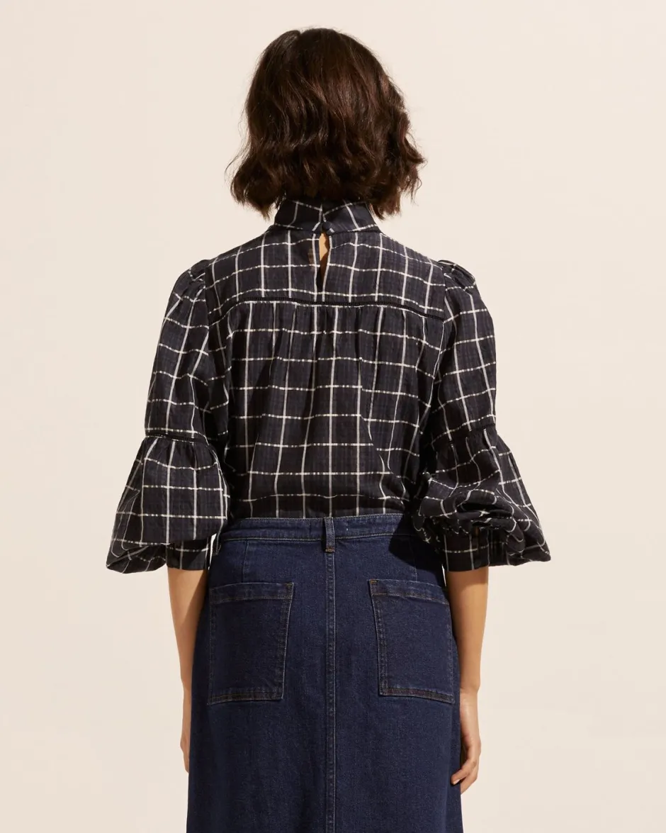 zoe kratzmann Tops|Pace Top-Black Check