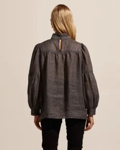 zoe kratzmann Tops|Pace Top-Graphite Leopard