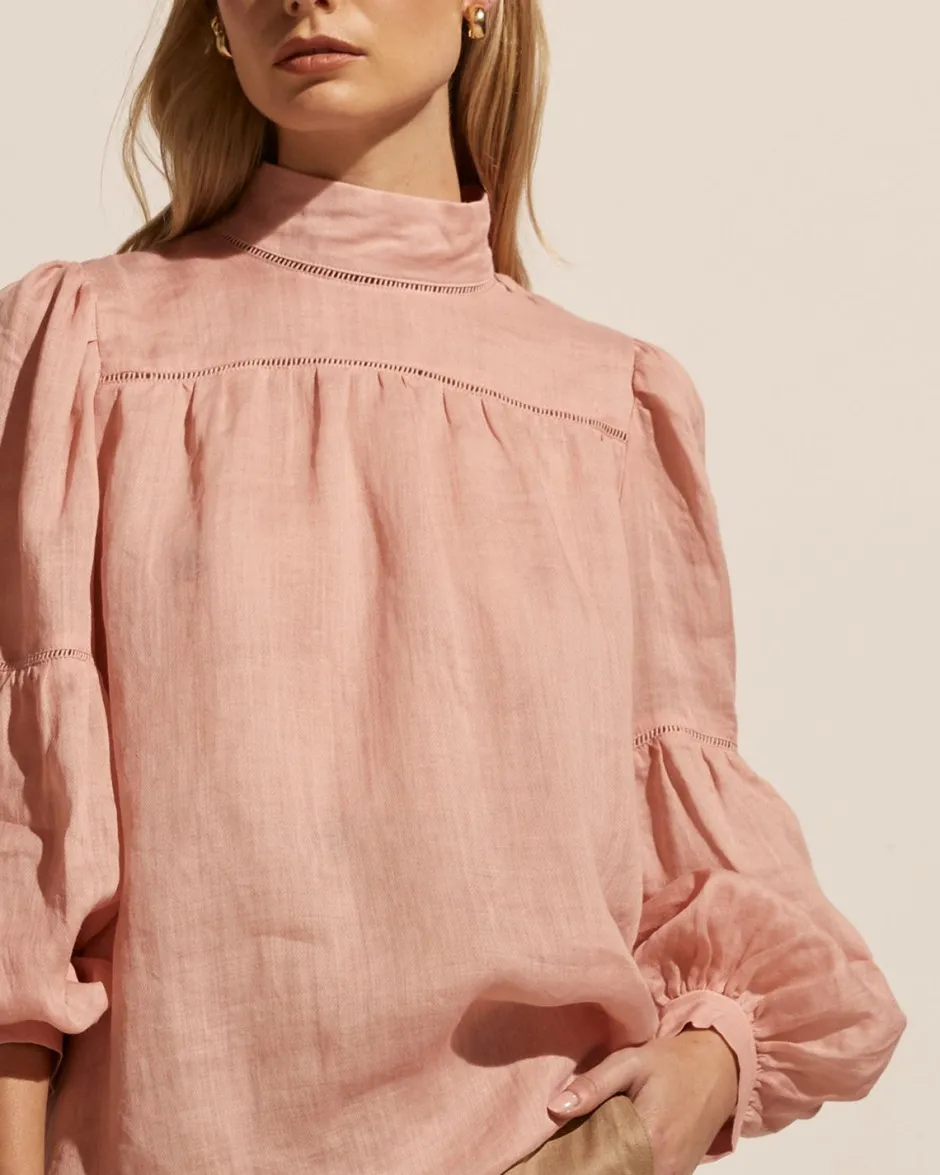 zoe kratzmann Tops|Pace Top-Salmon
