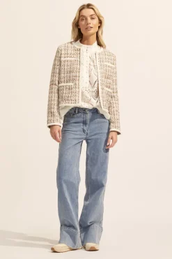 zoe kratzmann Jackets|Patron Jacket-Caramel Boucle