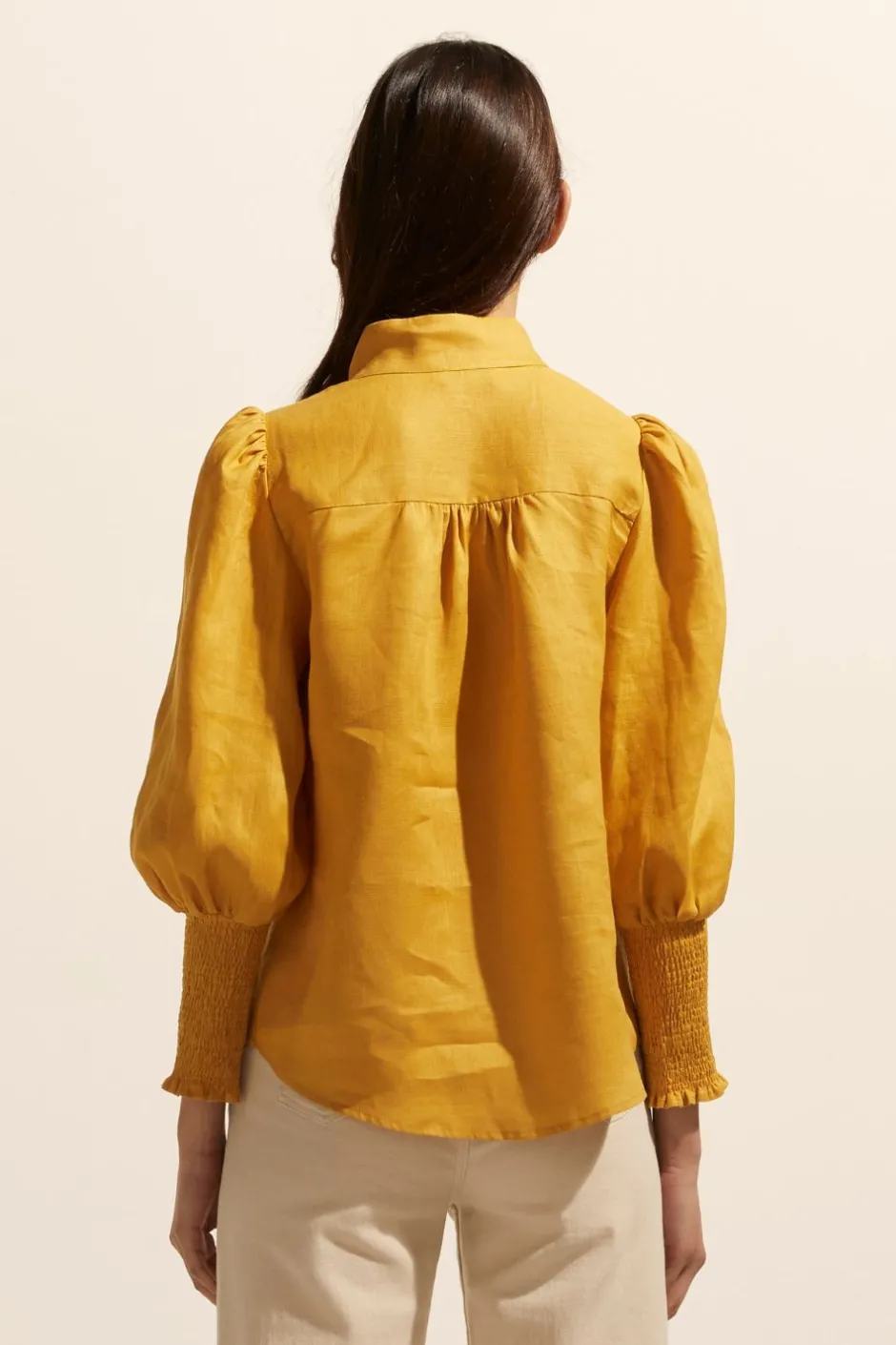 zoe kratzmann Tops|Pier Top-Ochre