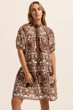 zoe kratzmann Dresses|Pivot Dress-Choc Mosaic