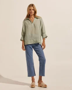 zoe kratzmann Tops|Quiver Top-Laurel