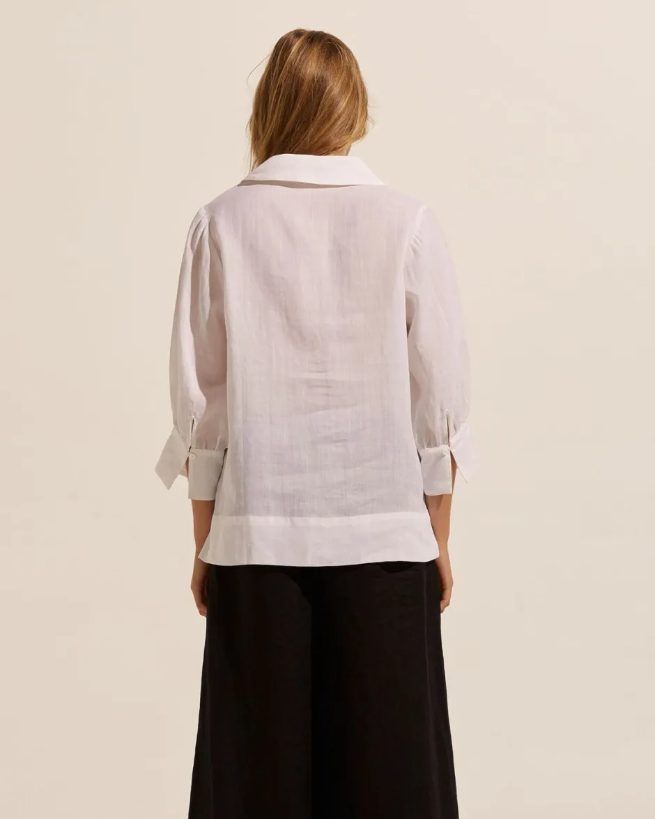 zoe kratzmann Tops|Quiver Top-Porcelain