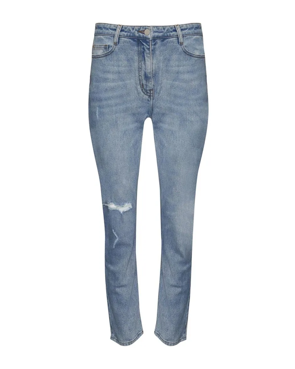 zoe kratzmann Bottoms|React Jean-Distressed Denim