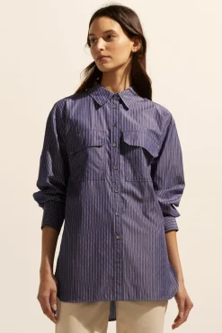 zoe kratzmann Tops|Reprieve Top-Yale Stripe