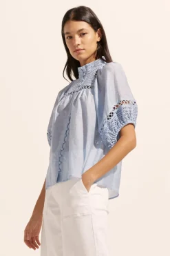 zoe kratzmann Tops|Roam Top-Sky
