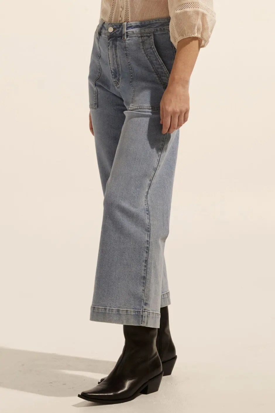 zoe kratzmann Bottoms|Rogue Jean-Washed Denim