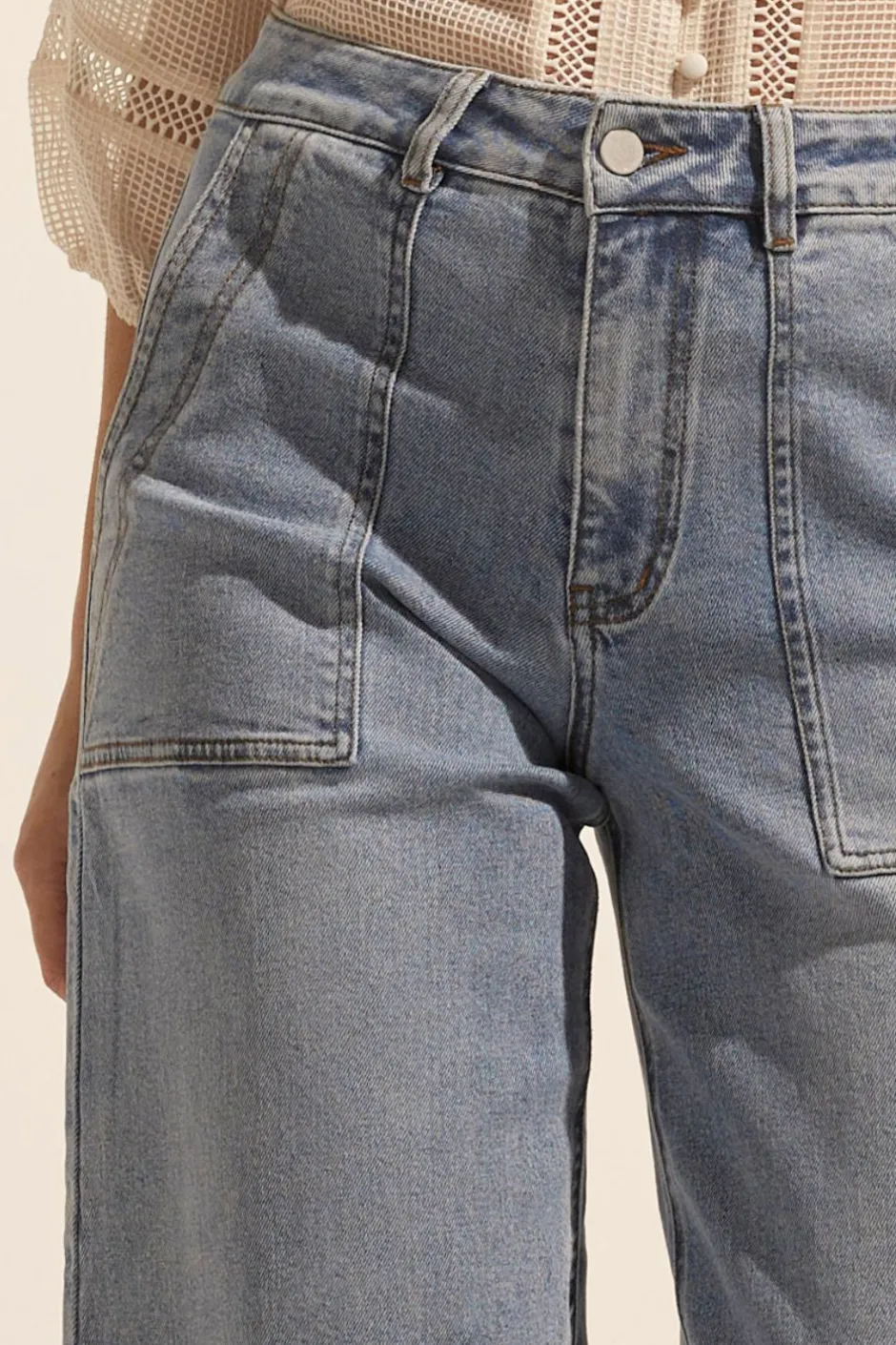 zoe kratzmann Bottoms|Rogue Jean-Washed Denim