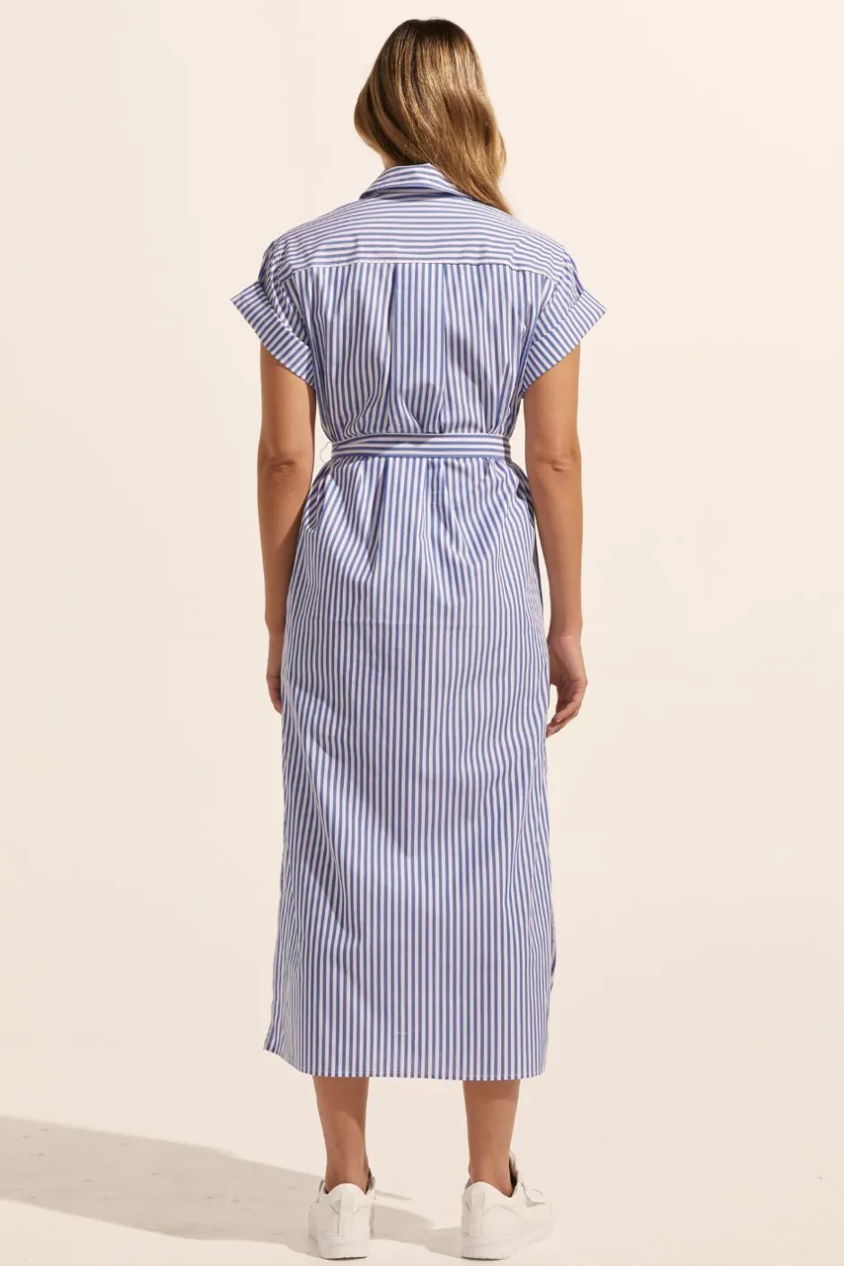 zoe kratzmann Dresses|Rote Dress-Cobalt Stripe