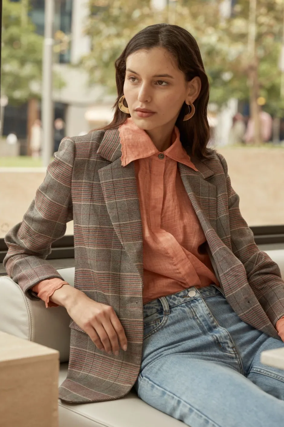 zoe kratzmann Jackets|Scout Jacket-Clay Check