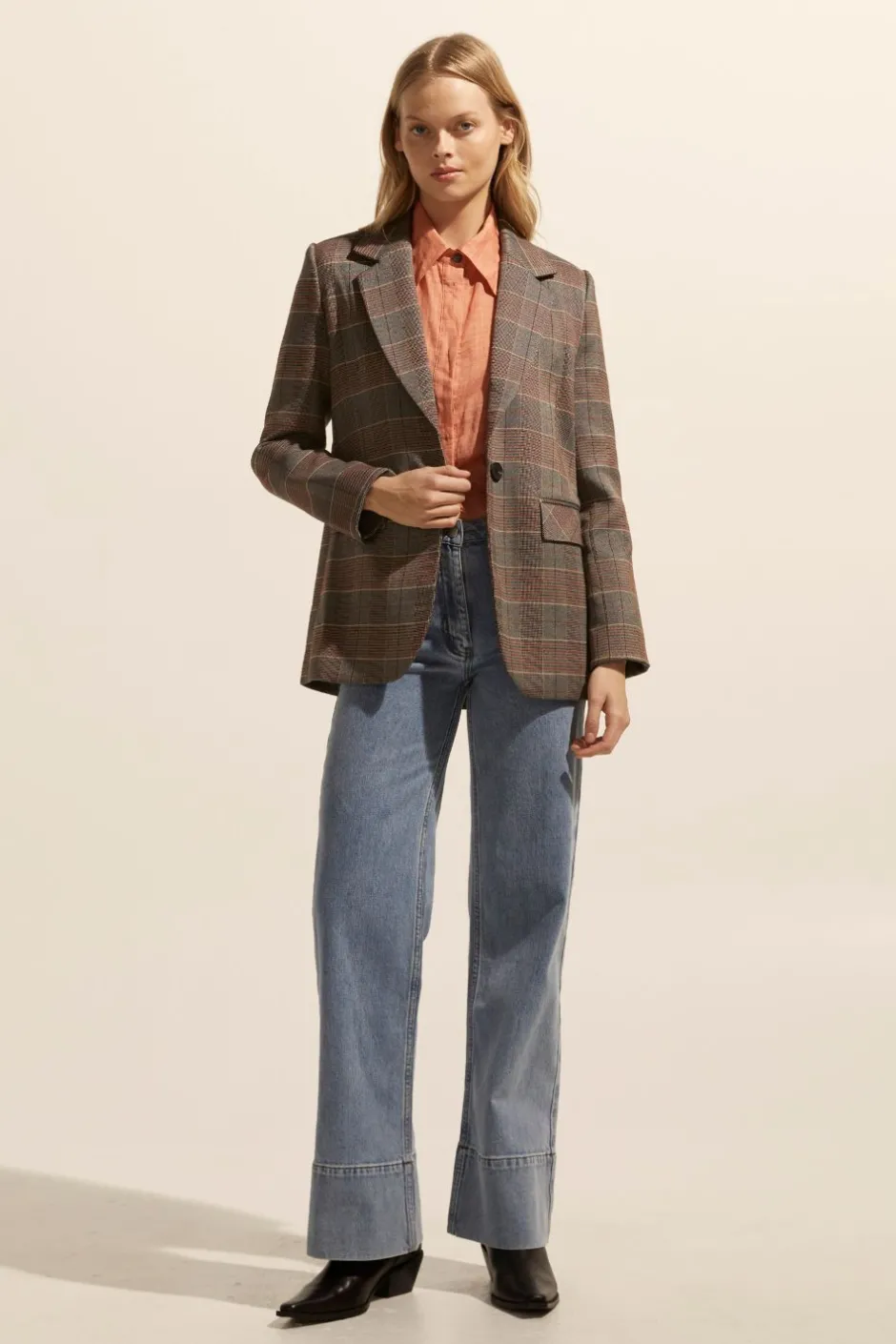 zoe kratzmann Jackets|Scout Jacket-Clay Check