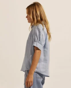 zoe kratzmann Tops|Serene Top-Sky