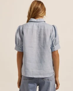 zoe kratzmann Tops|Serene Top-Sky