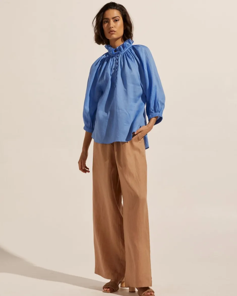 zoe kratzmann Tops|Siesta Top-Azure