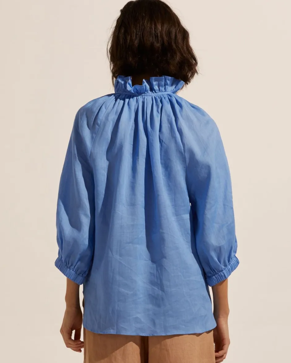zoe kratzmann Tops|Siesta Top-Azure