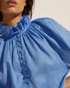 zoe kratzmann Tops|Siesta Top-Azure
