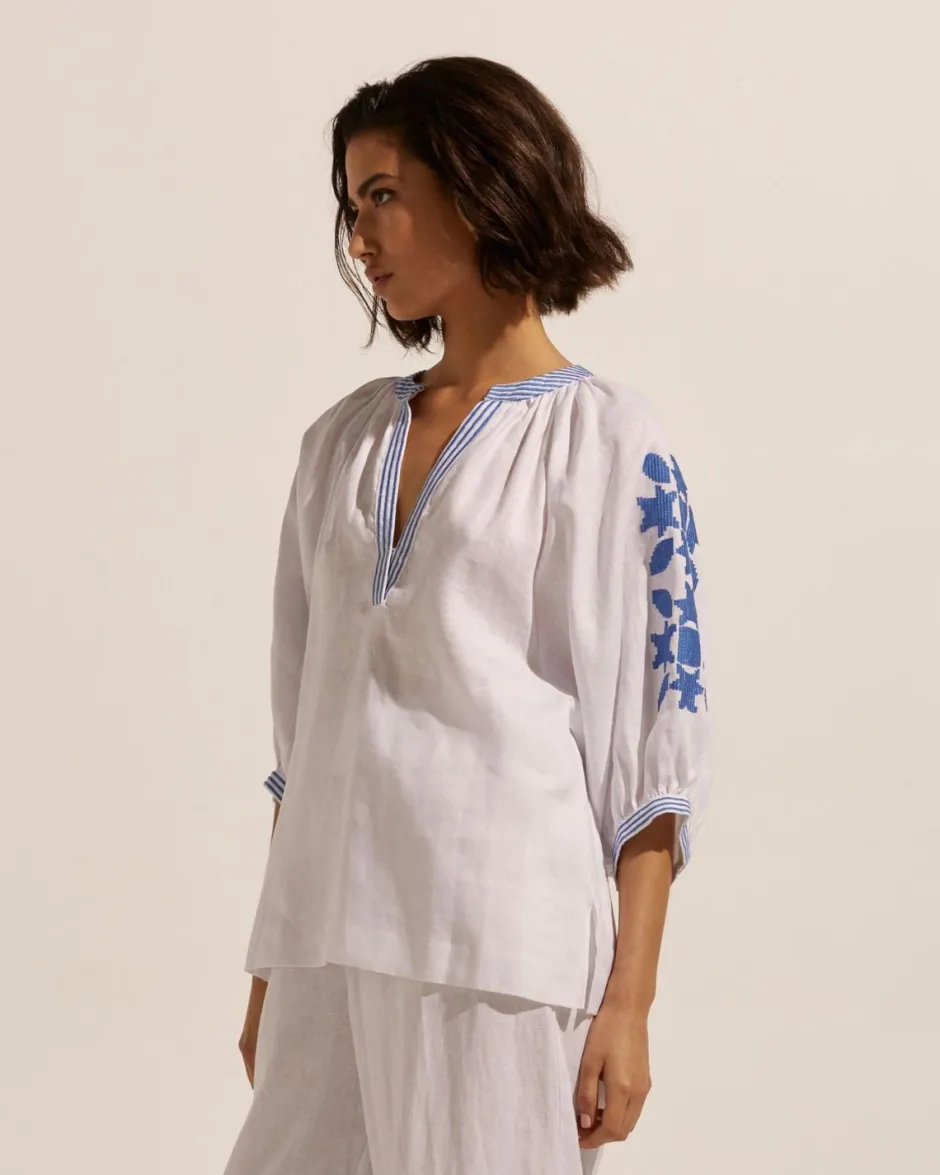 zoe kratzmann Tops|Solitude Top-Azure
