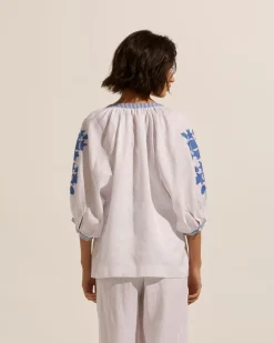 zoe kratzmann Tops|Solitude Top-Azure