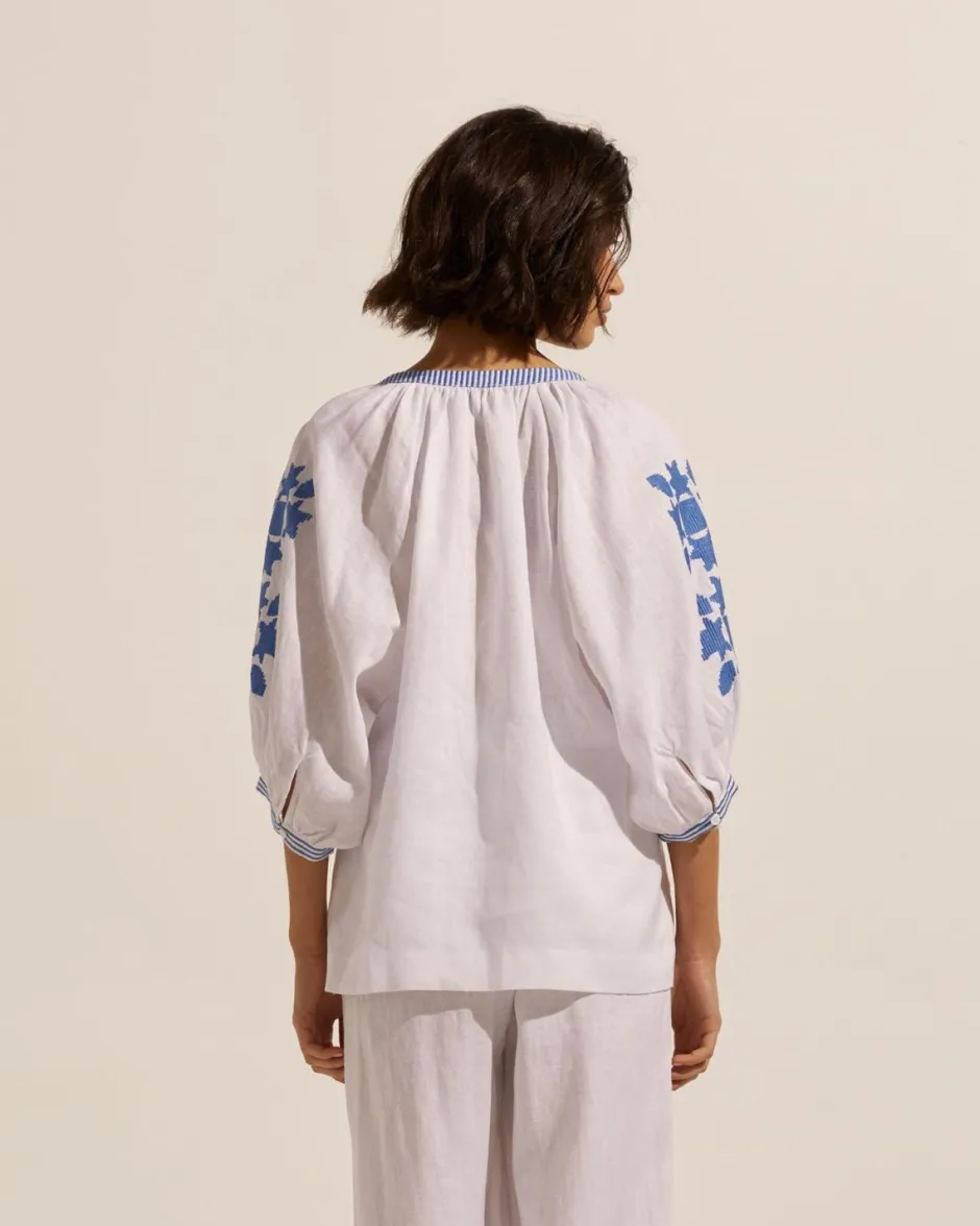 zoe kratzmann Tops|Solitude Top-Azure