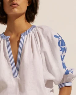 zoe kratzmann Tops|Solitude Top-Azure