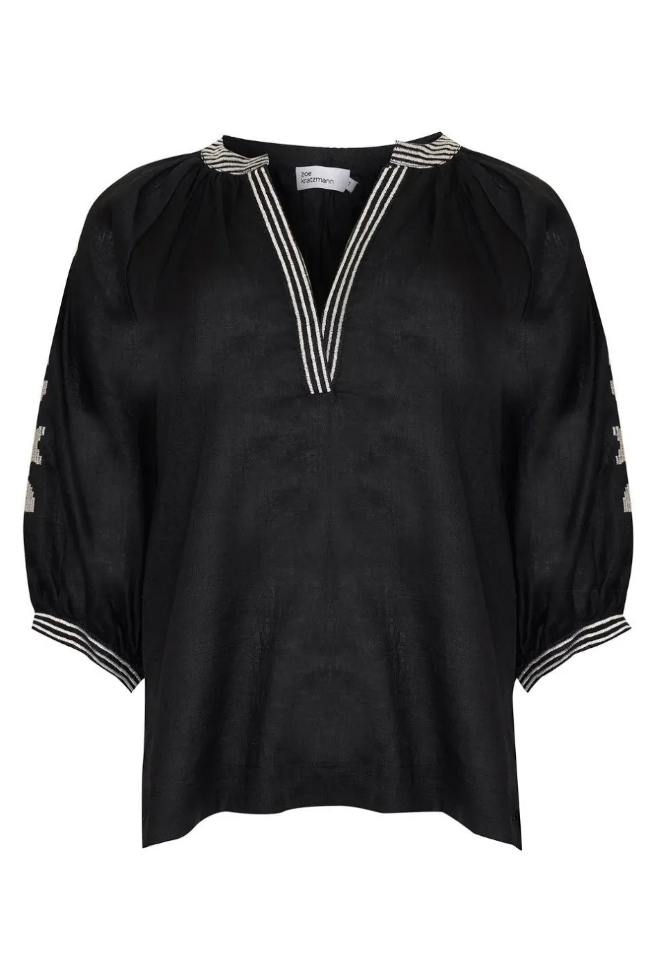 zoe kratzmann Tops|Solitude Top-Black