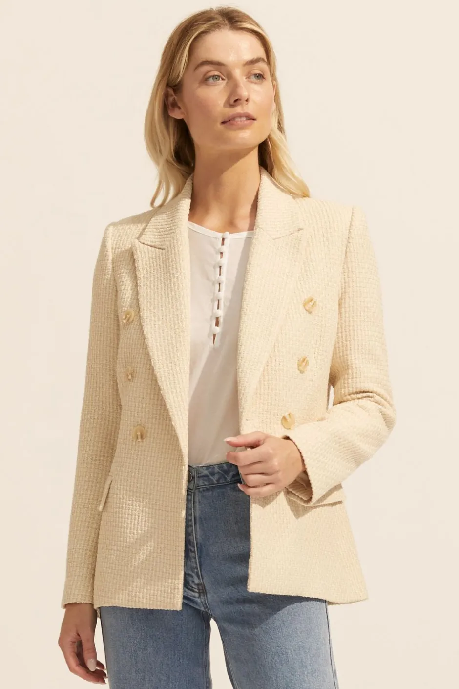 zoe kratzmann Jackets|Spurt Jacket-Ecru