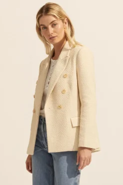 zoe kratzmann Jackets|Spurt Jacket-Ecru