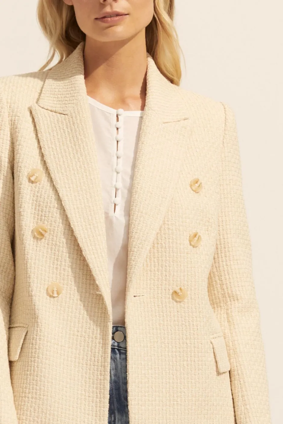 zoe kratzmann Jackets|Spurt Jacket-Ecru