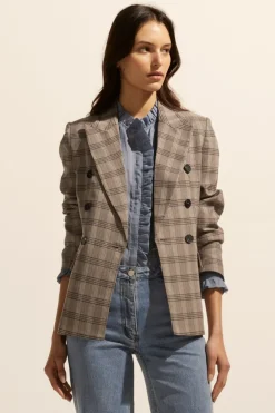 zoe kratzmann Jackets|Spurt Jacket-Mousse Check