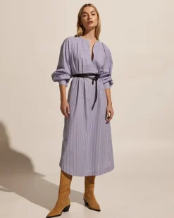 zoe kratzmann Dresses|Standpoint Dress-Navy Stripe