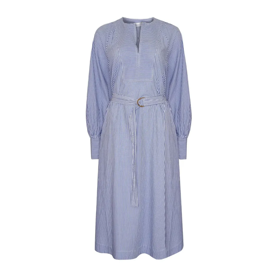 zoe kratzmann Dresses|Standpoint Dress-Navy Stripe