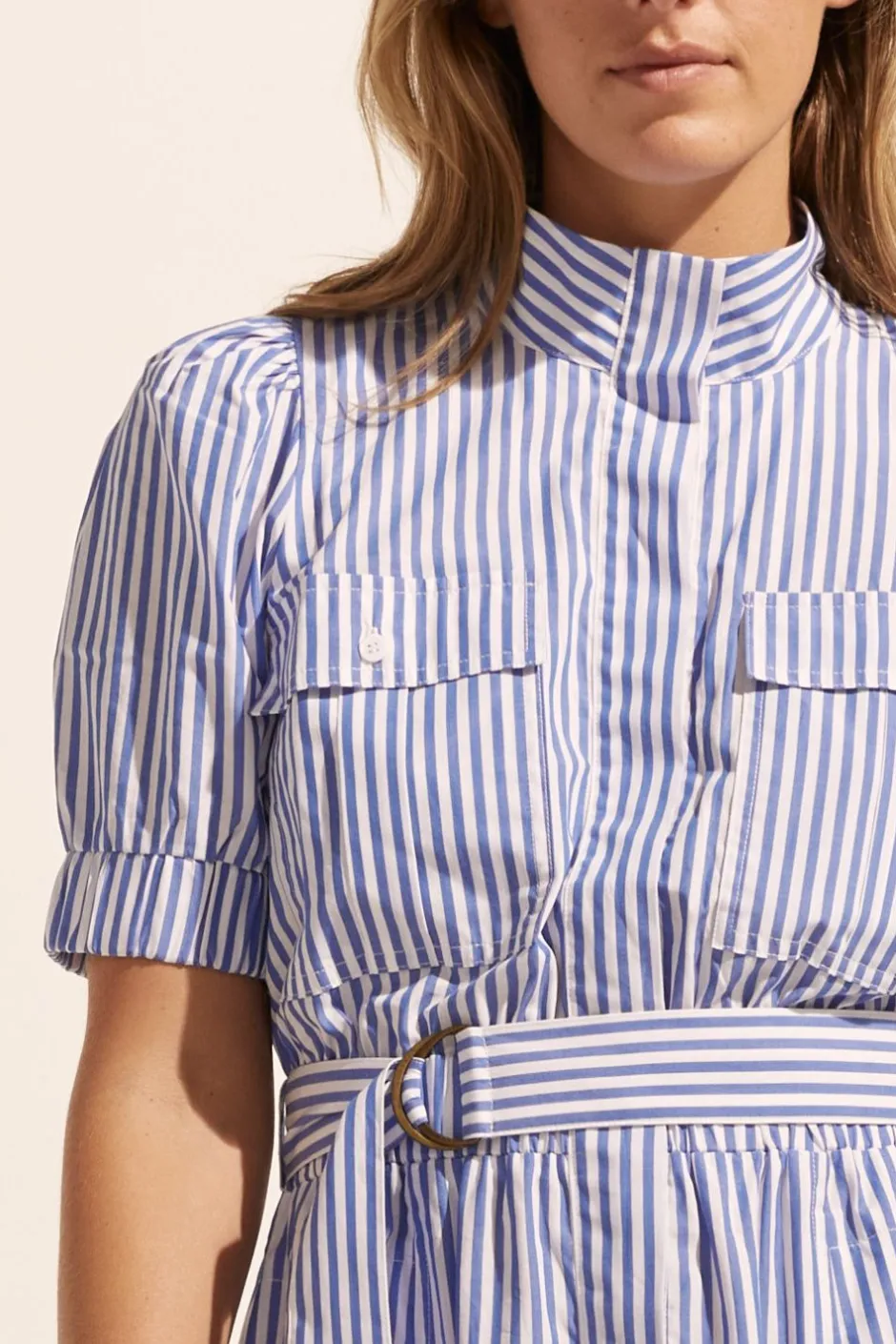 zoe kratzmann Dresses|Starling Dress-Cobalt Stripe