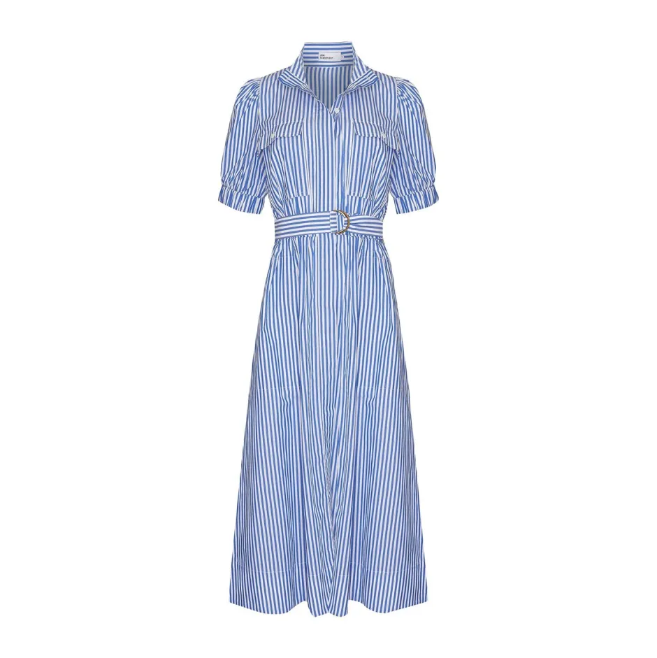 zoe kratzmann Dresses|Starling Dress-Cobalt Stripe
