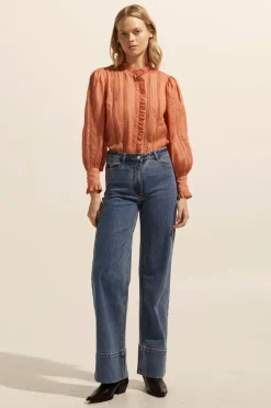 zoe kratzmann Tops|Swoon Top-Apricot