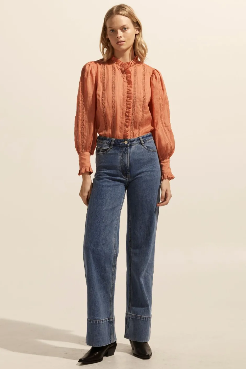 zoe kratzmann Tops|Swoon Top-Apricot