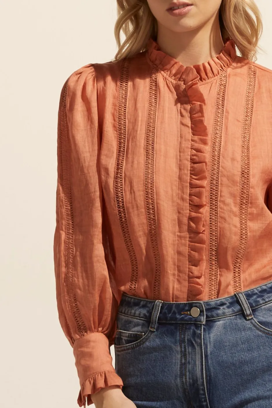 zoe kratzmann Tops|Swoon Top-Apricot