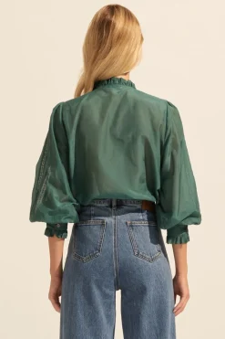 zoe kratzmann Tops|Swoon Top-Green