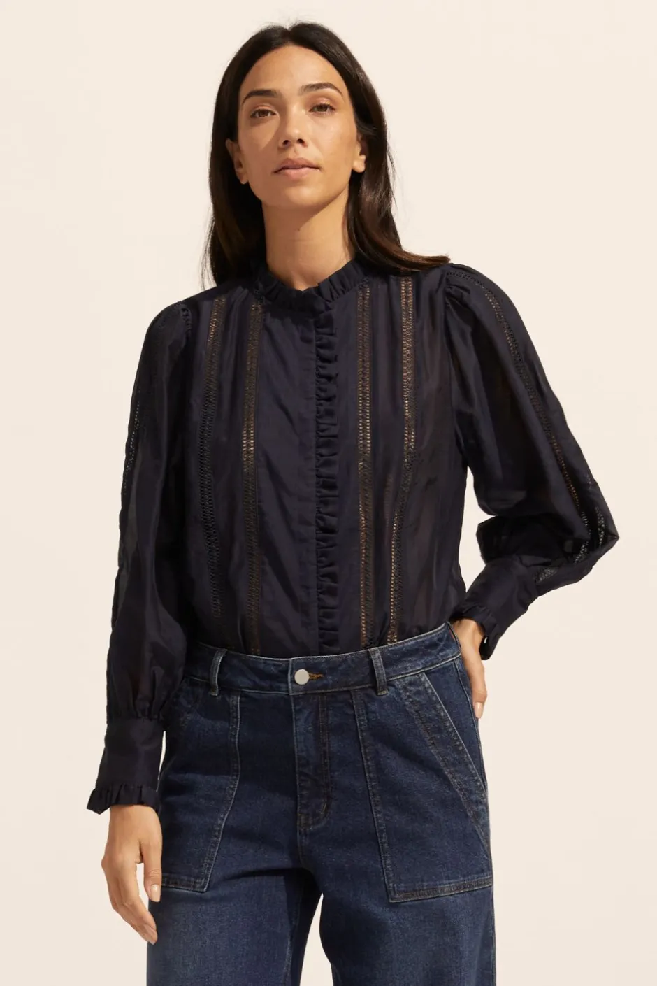 zoe kratzmann Tops|Swoon Top-Indigo
