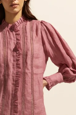 zoe kratzmann Tops|Swoon Top-Magenta