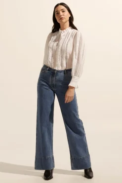 zoe kratzmann Tops|Swoon Top-Porcelain