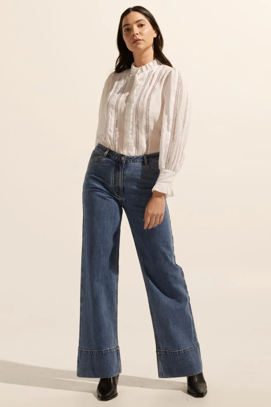 zoe kratzmann Tops|Swoon Top-Porcelain
