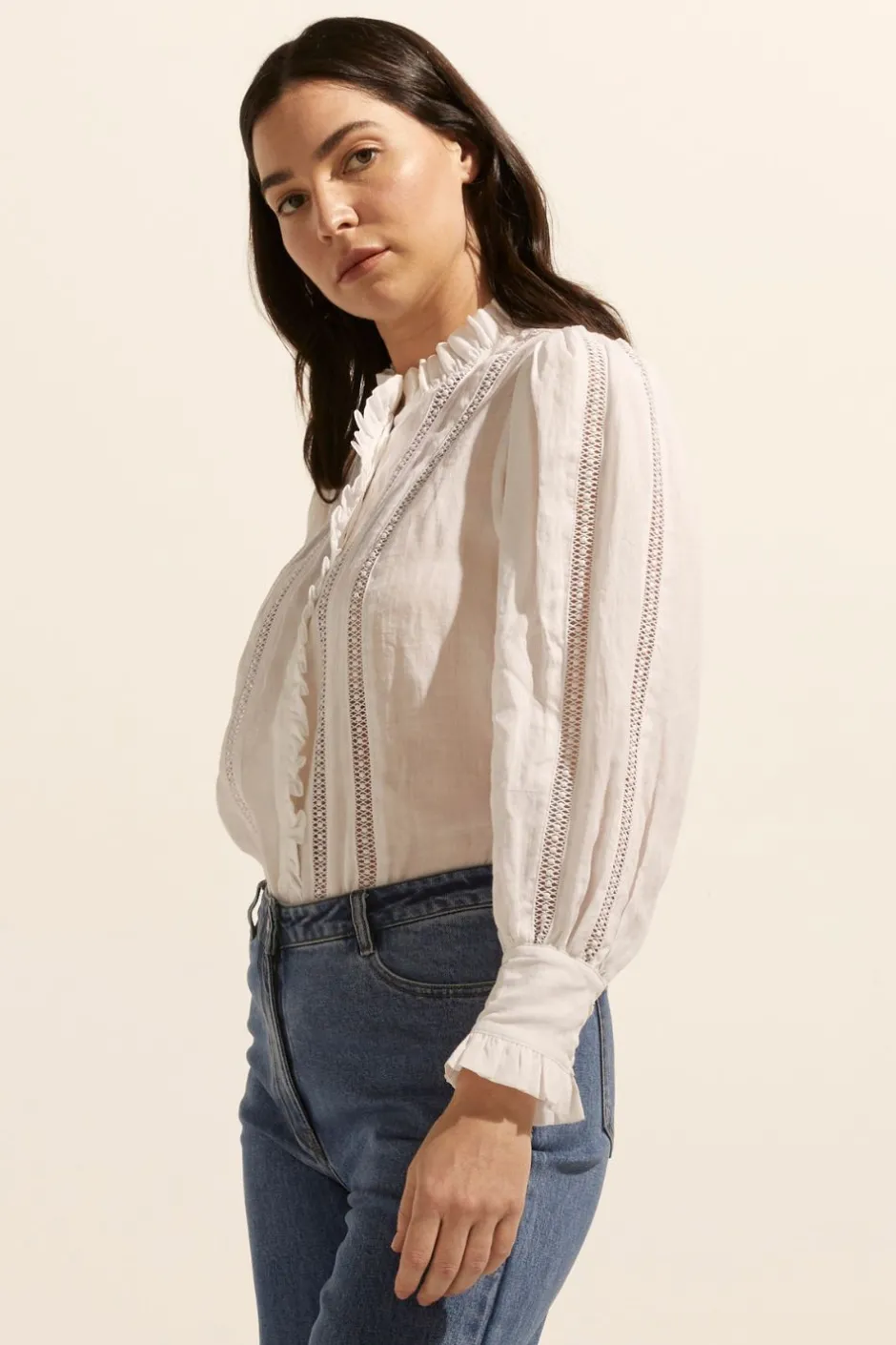 zoe kratzmann Tops|Swoon Top-Porcelain