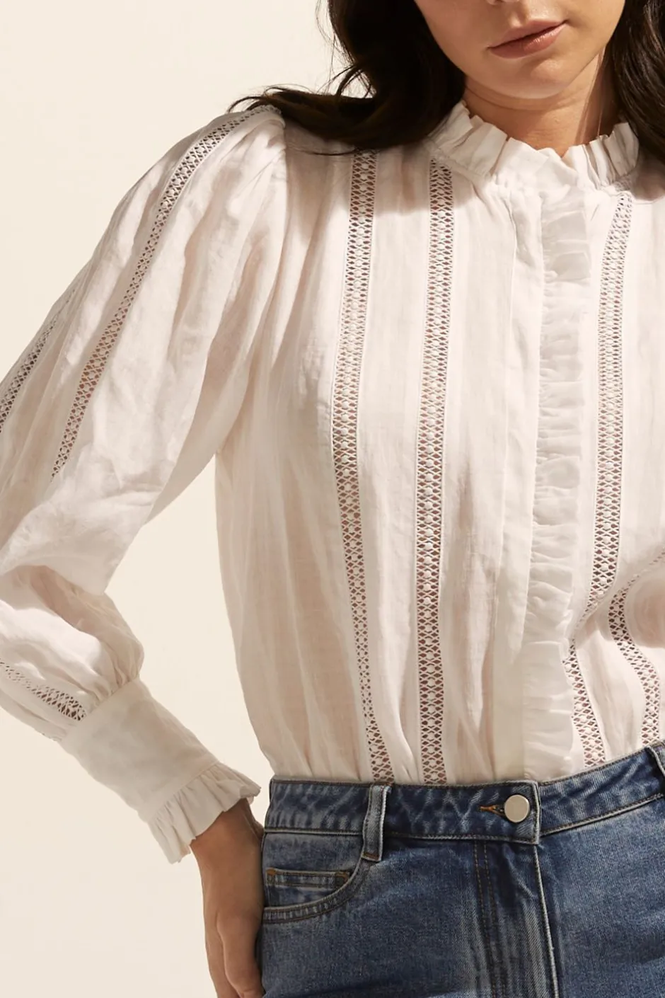zoe kratzmann Tops|Swoon Top-Porcelain