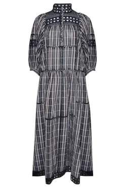 zoe kratzmann Dresses|Tactic Dress-Indigo Check