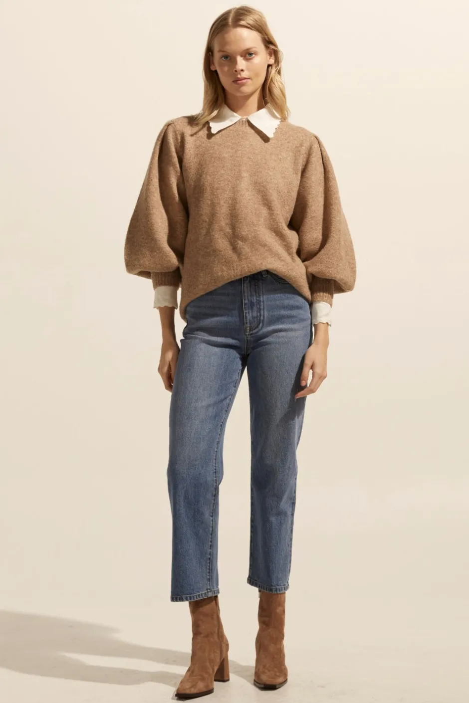 zoe kratzmann Bottoms|Tariff Jean-Mid Wash Denim