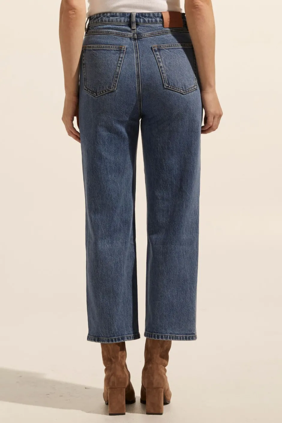 zoe kratzmann Bottoms|Tariff Jean-Mid Wash Denim