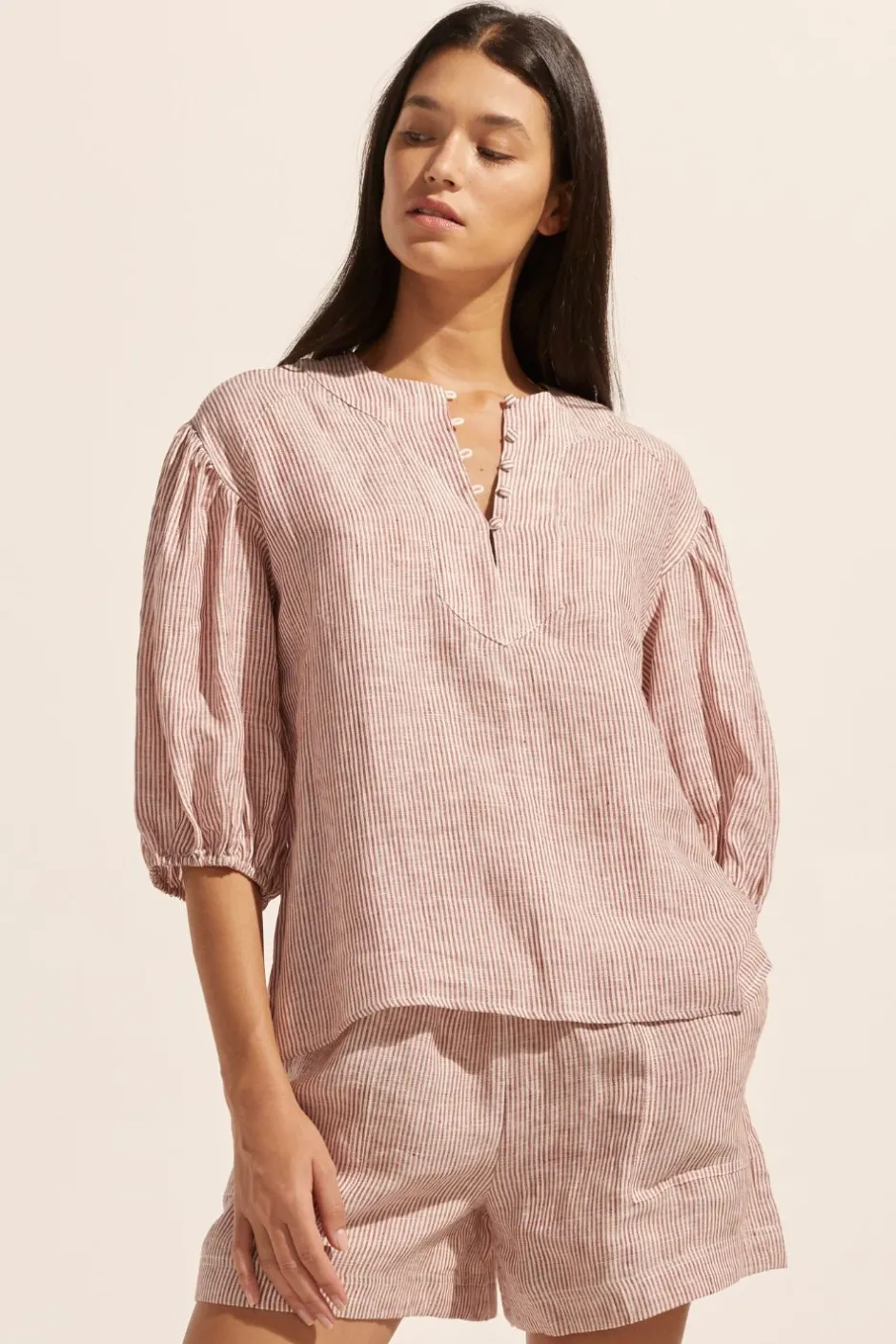 zoe kratzmann Tops|Theme Top-Ginger Stripe