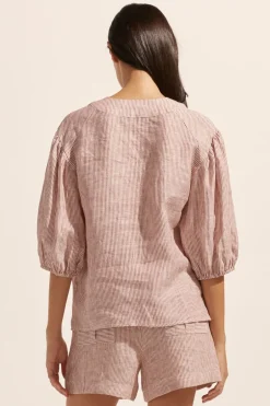 zoe kratzmann Tops|Theme Top-Ginger Stripe