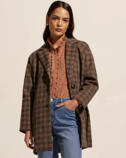 zoe kratzmann Coats|Transit Coat-Toasted Check